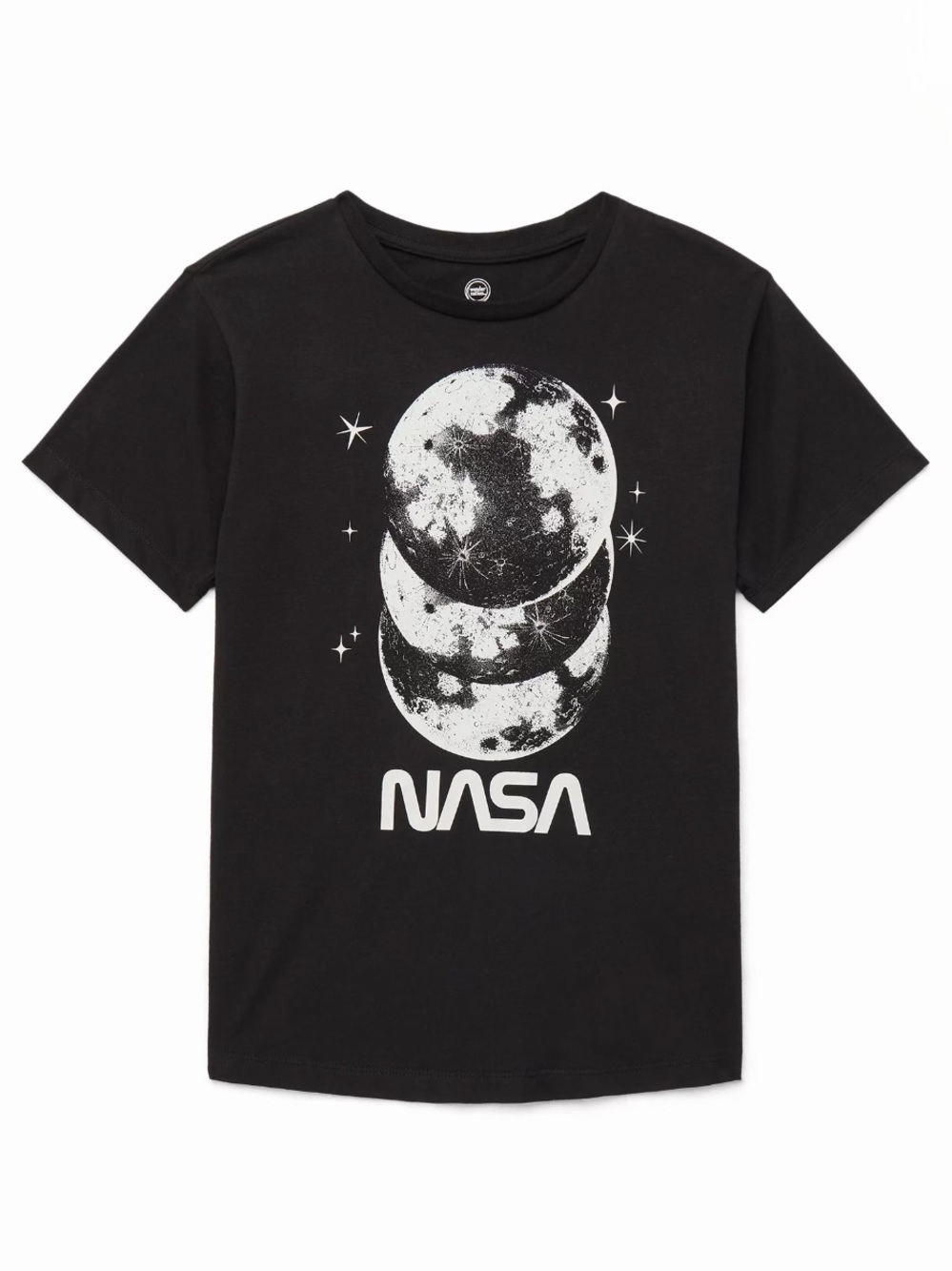NASA Moons Graphic Tee with Short Sleeves